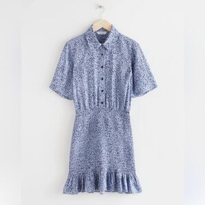 & Other Stories Light Purple Patterned Mini Dress